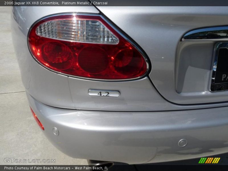 Platinum Metallic / Charcoal 2006 Jaguar XK XK8 Convertible