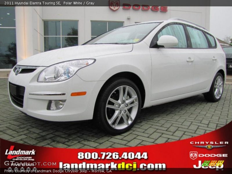 Polar White / Gray 2011 Hyundai Elantra Touring SE