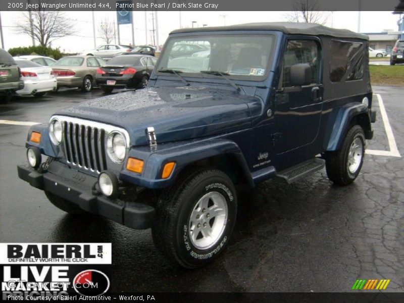 Patriot Blue Pearl / Dark Slate Gray 2005 Jeep Wrangler Unlimited 4x4
