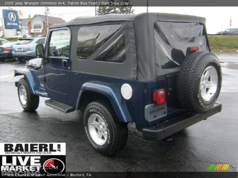 Patriot Blue Pearl / Dark Slate Gray 2005 Jeep Wrangler Unlimited 4x4