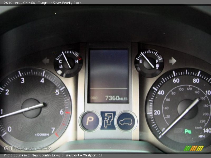 Tungsten Silver Pearl / Black 2010 Lexus GX 460