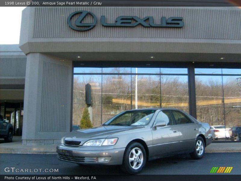 Antique Sage Pearl Metallic / Gray 1998 Lexus ES 300