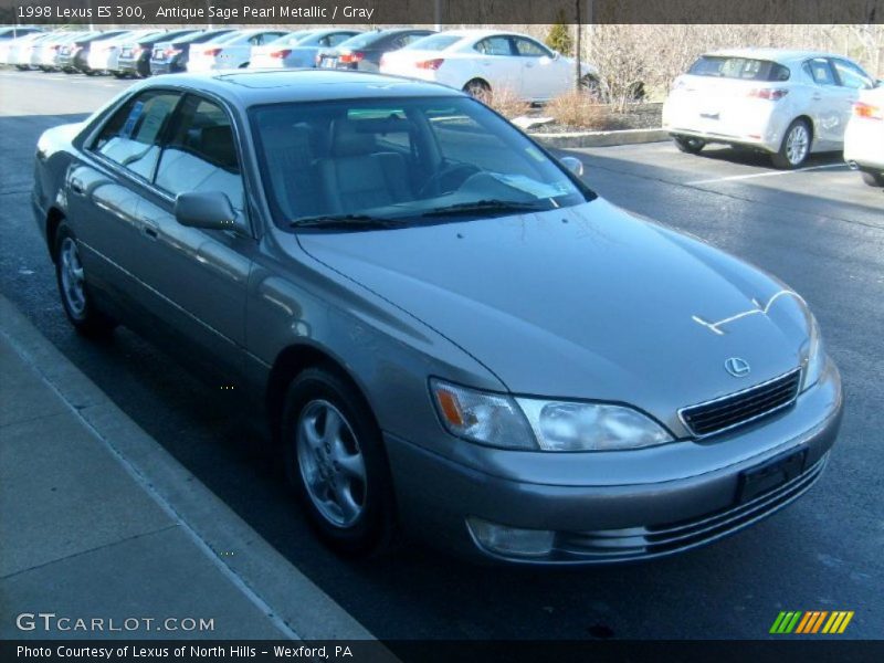 Antique Sage Pearl Metallic / Gray 1998 Lexus ES 300