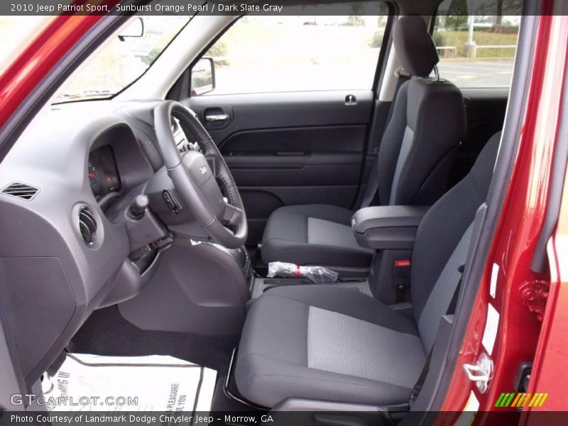 Sunburst Orange Pearl / Dark Slate Gray 2010 Jeep Patriot Sport