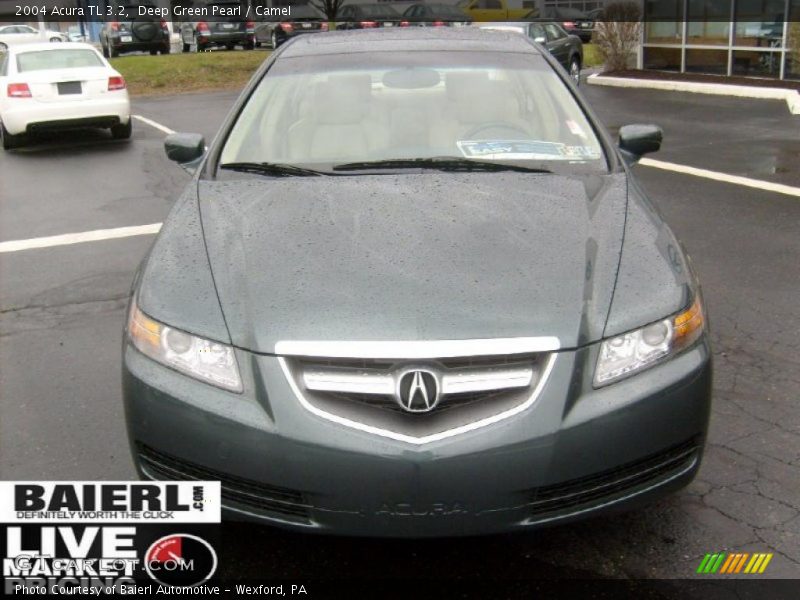 Deep Green Pearl / Camel 2004 Acura TL 3.2