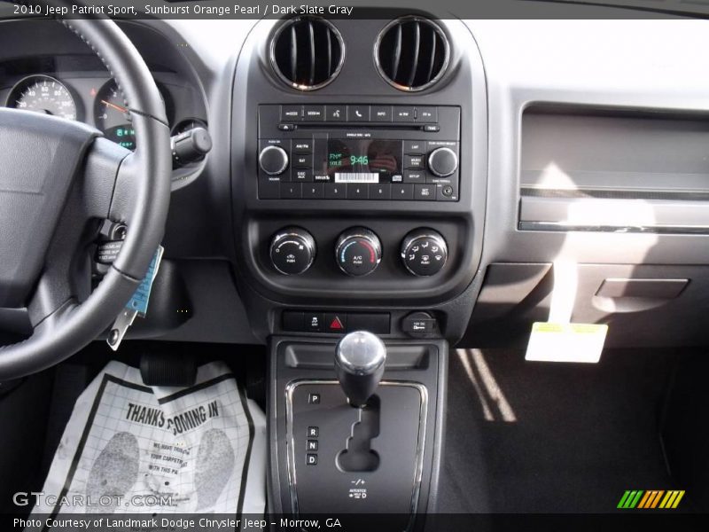 Sunburst Orange Pearl / Dark Slate Gray 2010 Jeep Patriot Sport