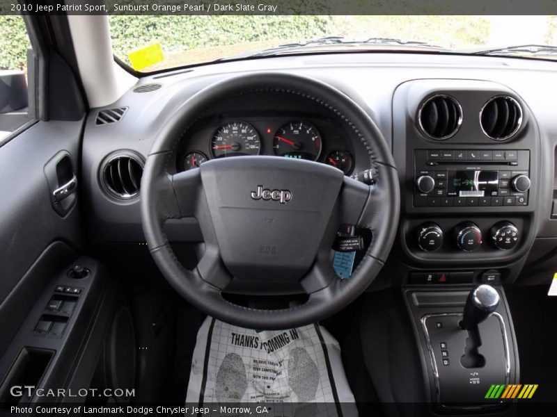 Sunburst Orange Pearl / Dark Slate Gray 2010 Jeep Patriot Sport