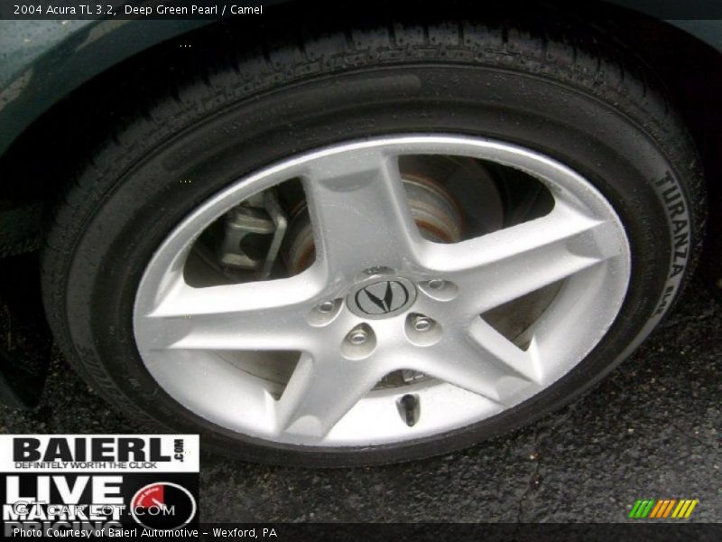 Deep Green Pearl / Camel 2004 Acura TL 3.2
