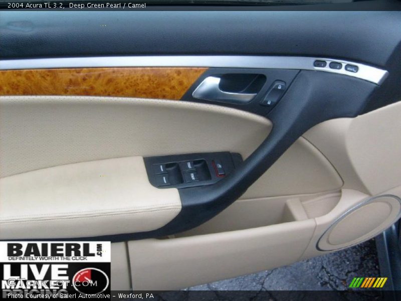 Deep Green Pearl / Camel 2004 Acura TL 3.2