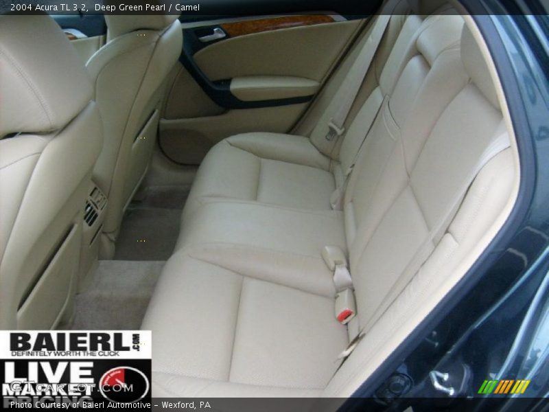 Deep Green Pearl / Camel 2004 Acura TL 3.2
