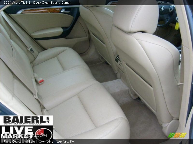 Deep Green Pearl / Camel 2004 Acura TL 3.2