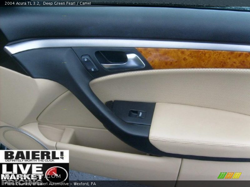 Deep Green Pearl / Camel 2004 Acura TL 3.2