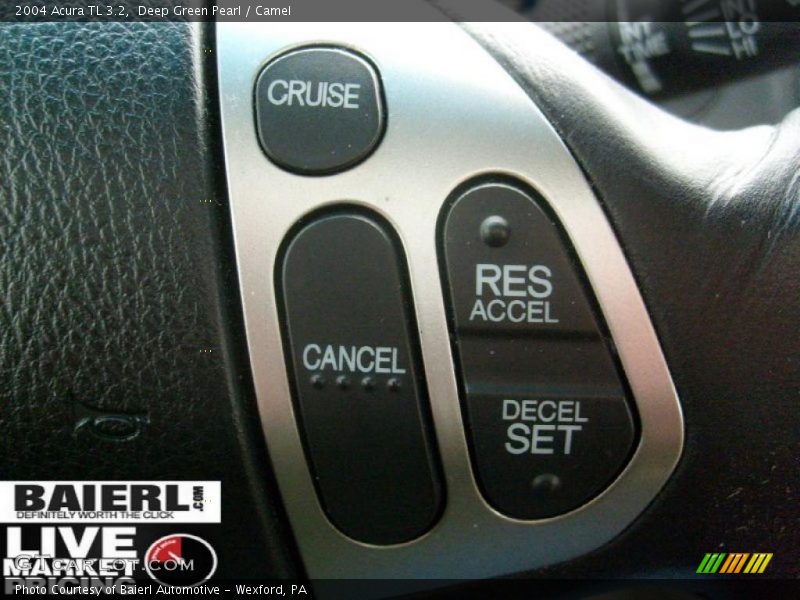 Deep Green Pearl / Camel 2004 Acura TL 3.2