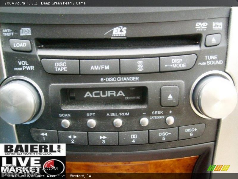Deep Green Pearl / Camel 2004 Acura TL 3.2