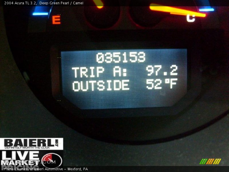 Deep Green Pearl / Camel 2004 Acura TL 3.2