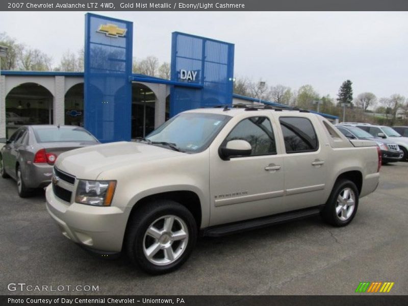 Gold Mist Metallic / Ebony/Light Cashmere 2007 Chevrolet Avalanche LTZ 4WD