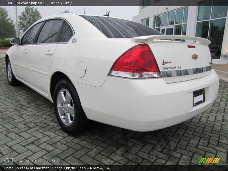 White / Gray 2008 Chevrolet Impala LT