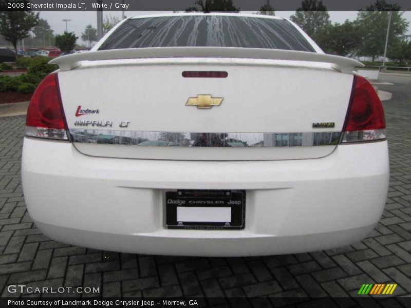 White / Gray 2008 Chevrolet Impala LT