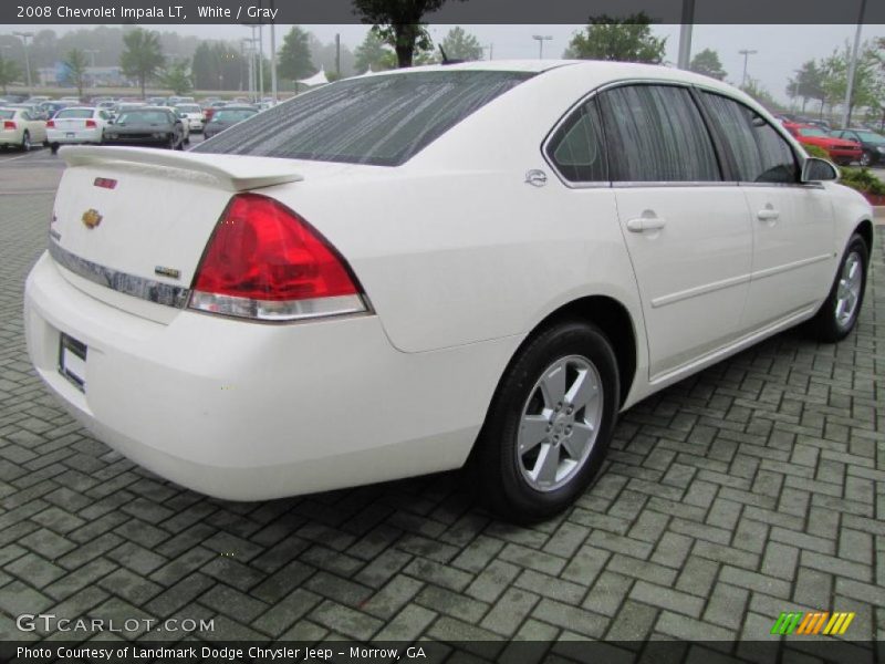 White / Gray 2008 Chevrolet Impala LT