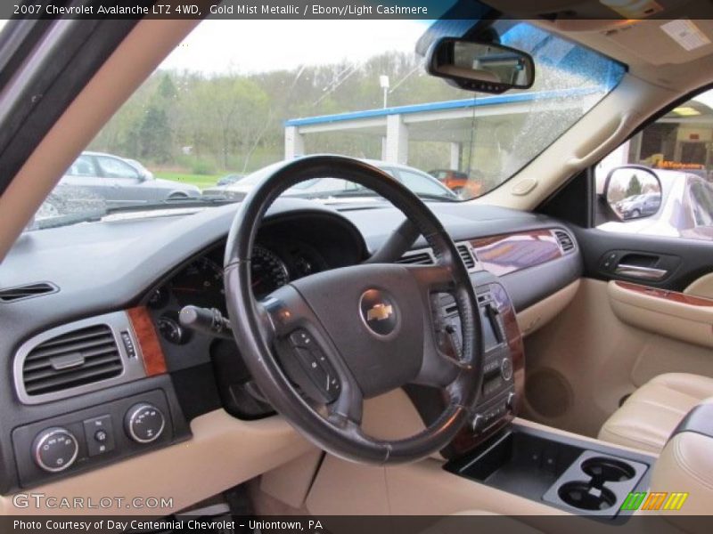 Gold Mist Metallic / Ebony/Light Cashmere 2007 Chevrolet Avalanche LTZ 4WD