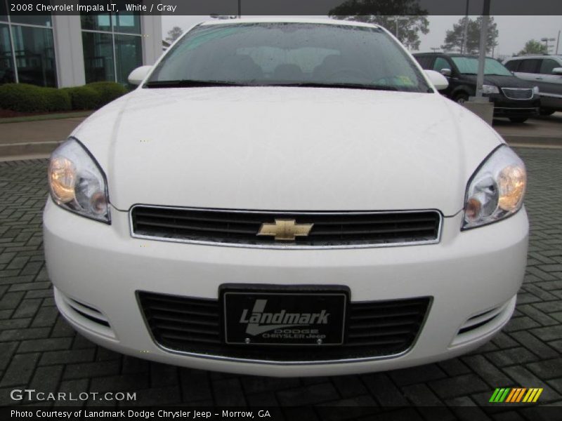 White / Gray 2008 Chevrolet Impala LT
