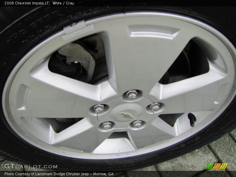 White / Gray 2008 Chevrolet Impala LT