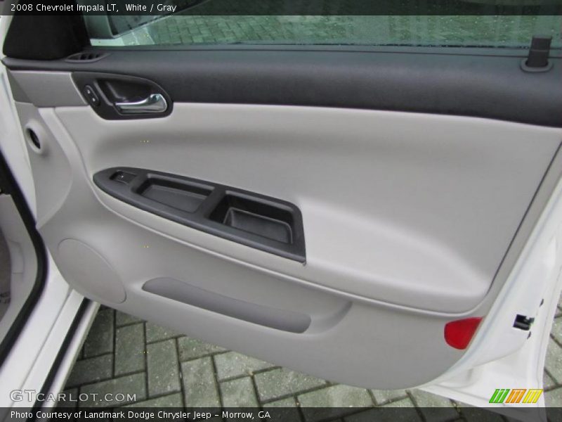 White / Gray 2008 Chevrolet Impala LT