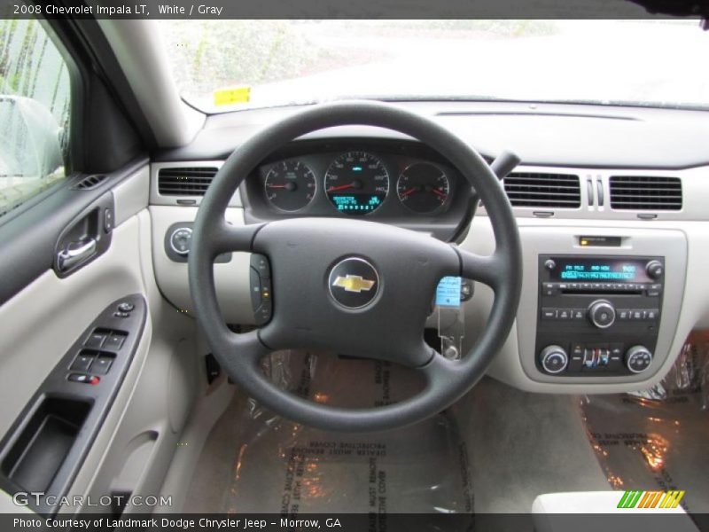 White / Gray 2008 Chevrolet Impala LT