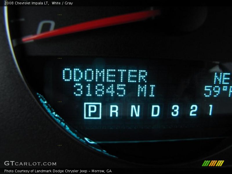 White / Gray 2008 Chevrolet Impala LT