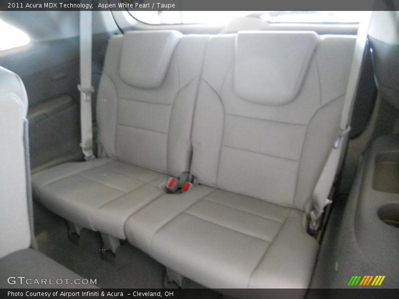Aspen White Pearl / Taupe 2011 Acura MDX Technology