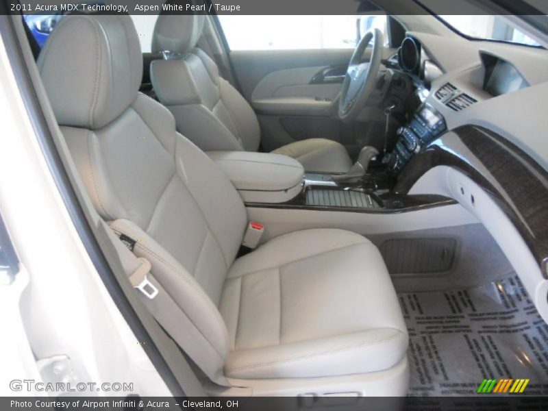 Aspen White Pearl / Taupe 2011 Acura MDX Technology
