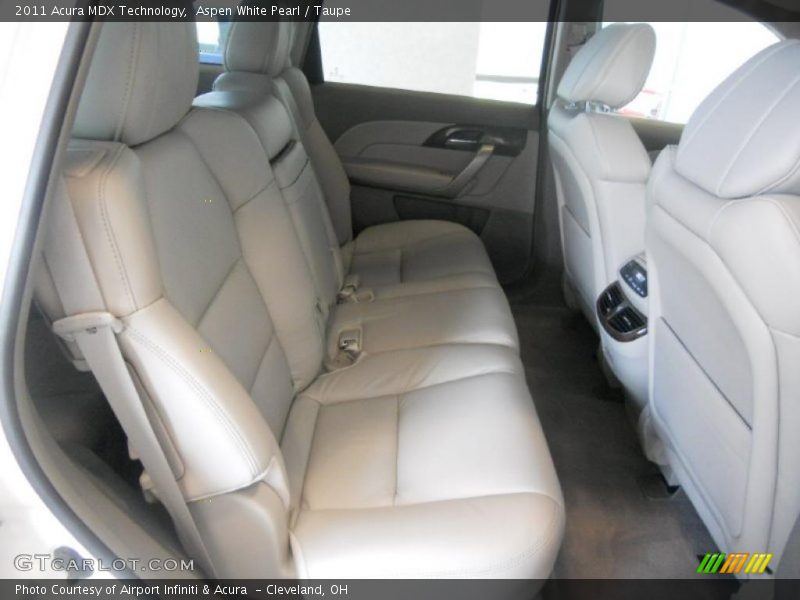 Aspen White Pearl / Taupe 2011 Acura MDX Technology