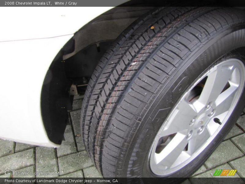 White / Gray 2008 Chevrolet Impala LT