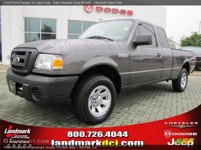 Dark Shadow Grey Metallic / Medium Dark Flint 2009 Ford Ranger XL SuperCab