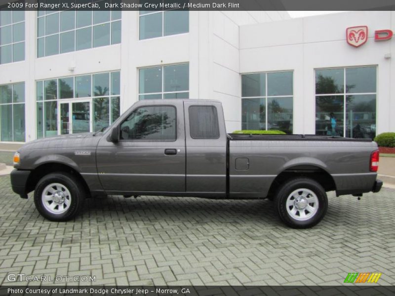 Dark Shadow Grey Metallic / Medium Dark Flint 2009 Ford Ranger XL SuperCab
