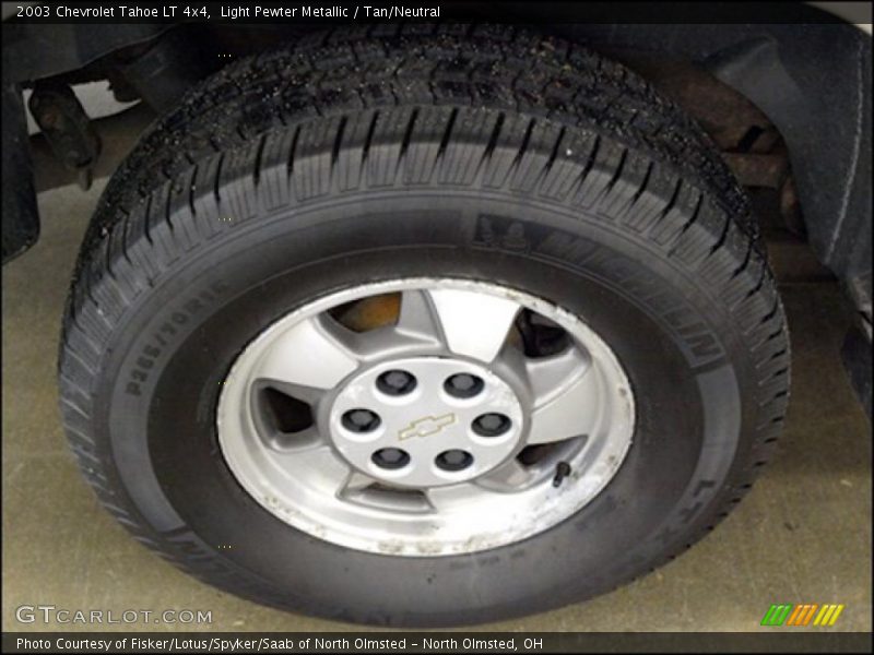 Light Pewter Metallic / Tan/Neutral 2003 Chevrolet Tahoe LT 4x4