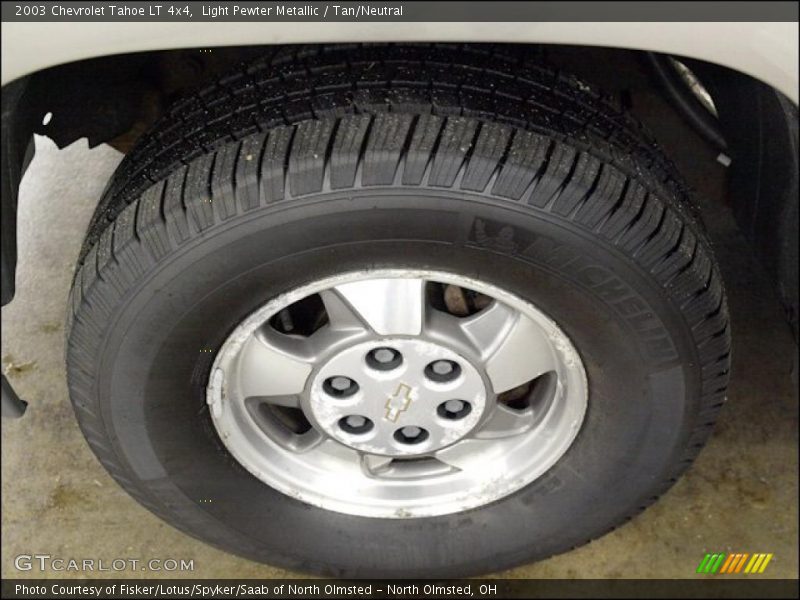 Light Pewter Metallic / Tan/Neutral 2003 Chevrolet Tahoe LT 4x4