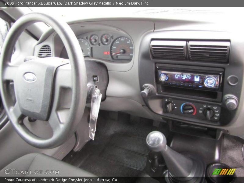 Dark Shadow Grey Metallic / Medium Dark Flint 2009 Ford Ranger XL SuperCab
