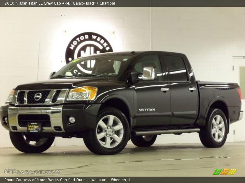 Galaxy Black / Charcoal 2010 Nissan Titan LE Crew Cab 4x4