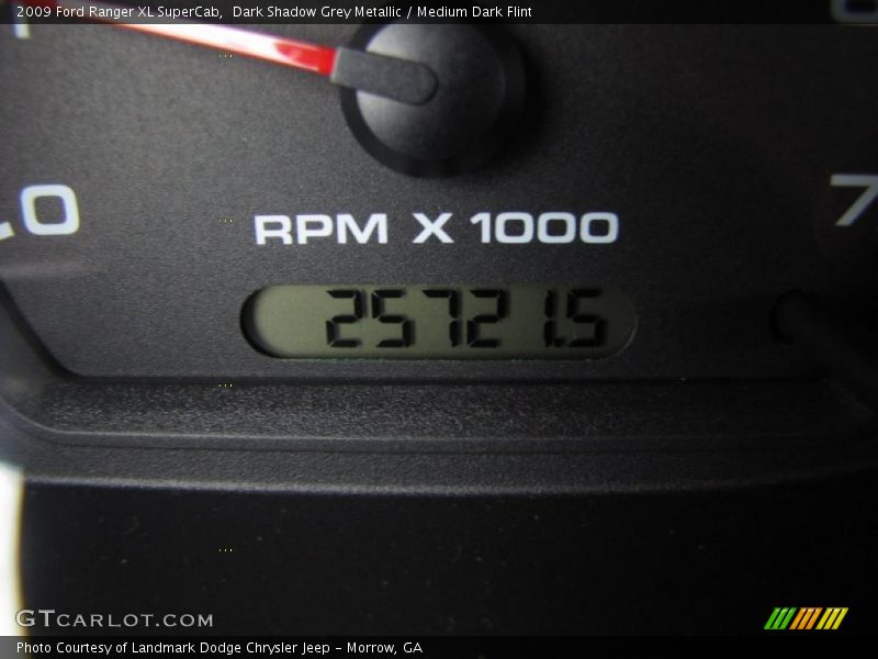 Dark Shadow Grey Metallic / Medium Dark Flint 2009 Ford Ranger XL SuperCab
