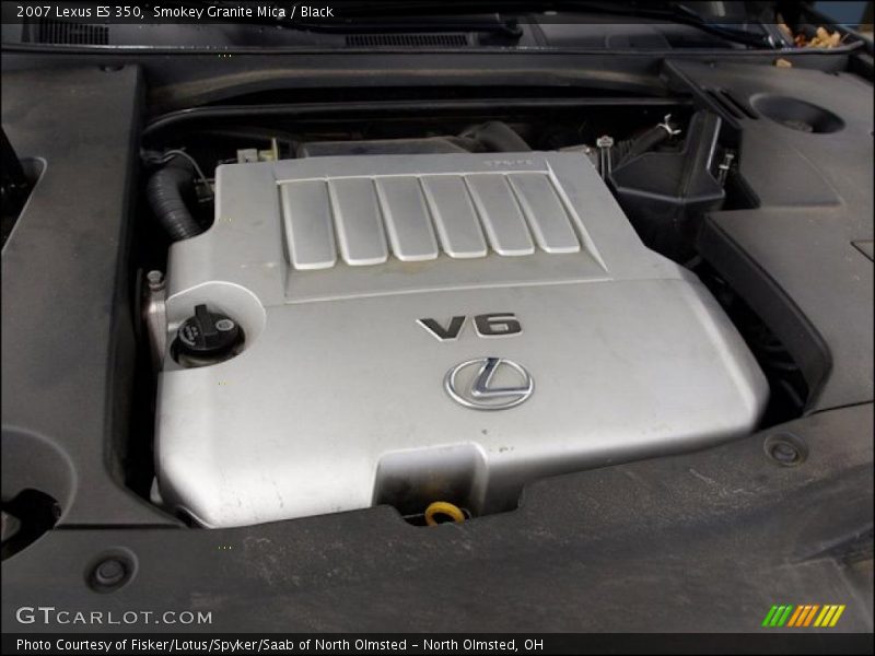 Smokey Granite Mica / Black 2007 Lexus ES 350