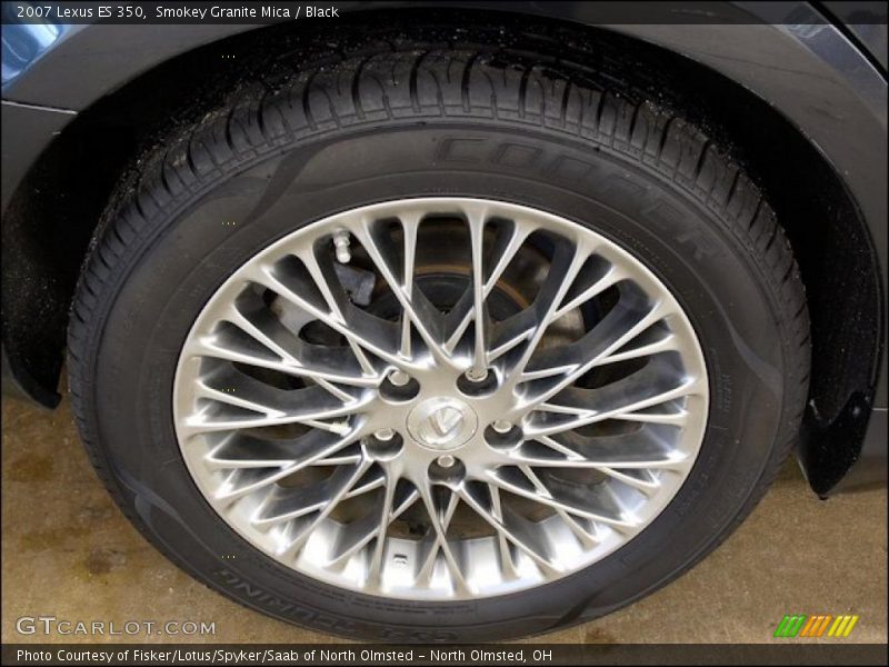 Smokey Granite Mica / Black 2007 Lexus ES 350