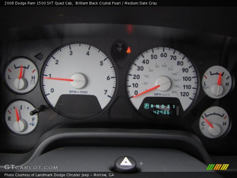  2008 Ram 1500 SXT Quad Cab SXT Quad Cab Gauges