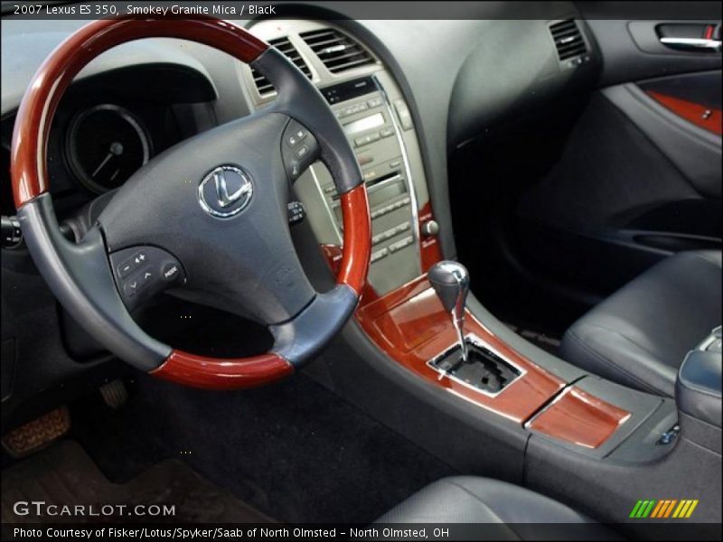 Smokey Granite Mica / Black 2007 Lexus ES 350