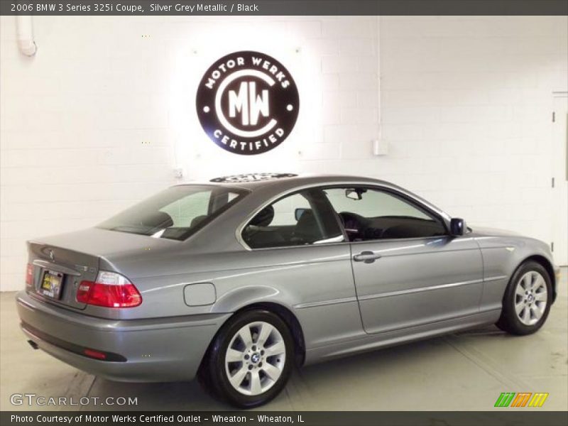 Silver Grey Metallic / Black 2006 BMW 3 Series 325i Coupe