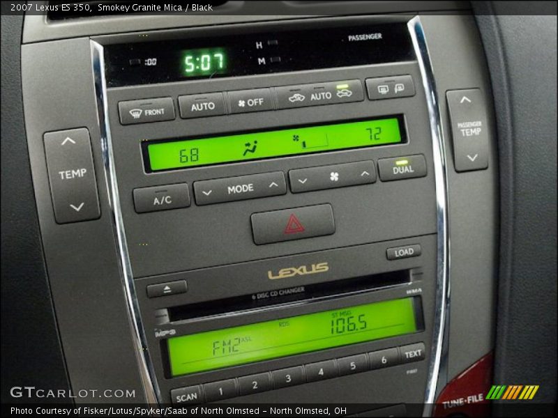 Smokey Granite Mica / Black 2007 Lexus ES 350