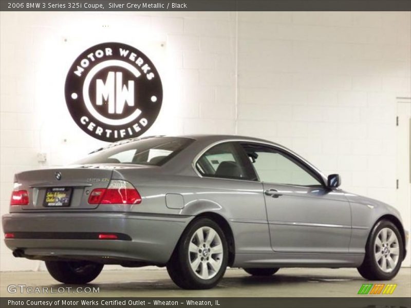 Silver Grey Metallic / Black 2006 BMW 3 Series 325i Coupe