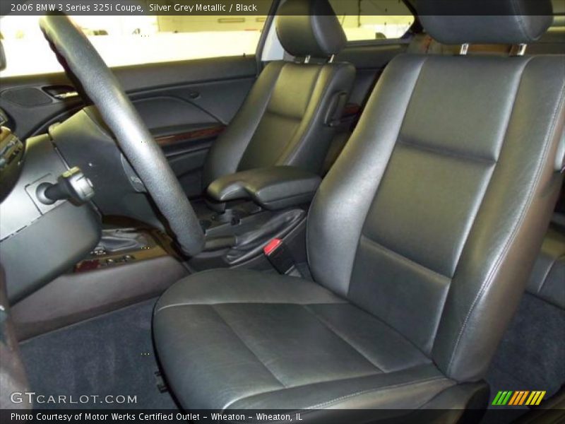 Silver Grey Metallic / Black 2006 BMW 3 Series 325i Coupe