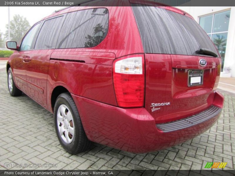 Claret Red / Beige 2006 Kia Sedona LX
