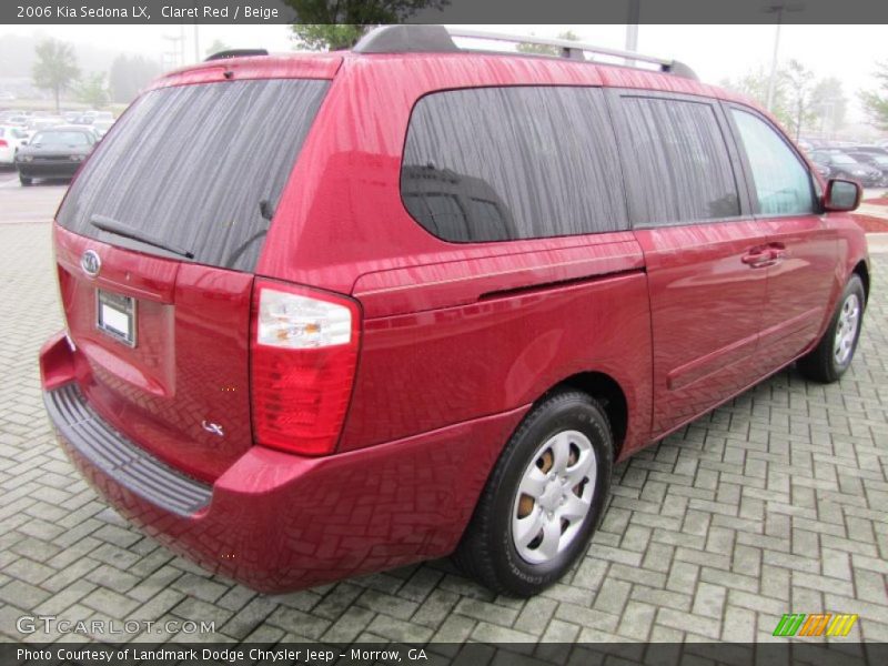 Claret Red / Beige 2006 Kia Sedona LX
